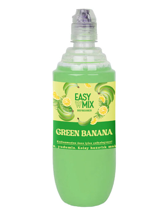 Easy Mix Green Banana 700 ml Şurup | Pluskahve